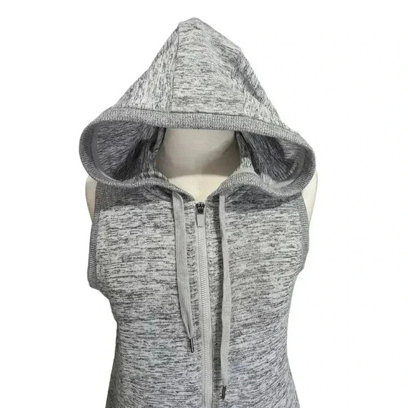 90 Degree by Reflex Athletic Gray Full Zip Hoodie Vest Size S - Picture 2 of 7